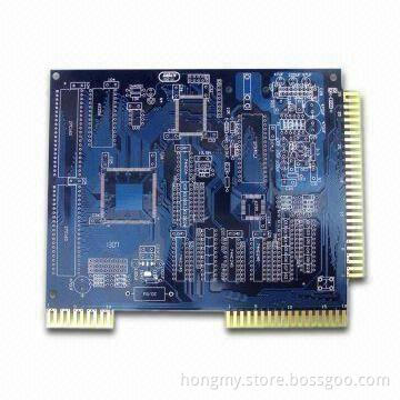 Multilayer Gold Finger PCB with Blue Solder-mask